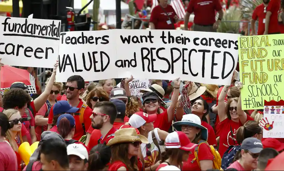 Teachers on strike